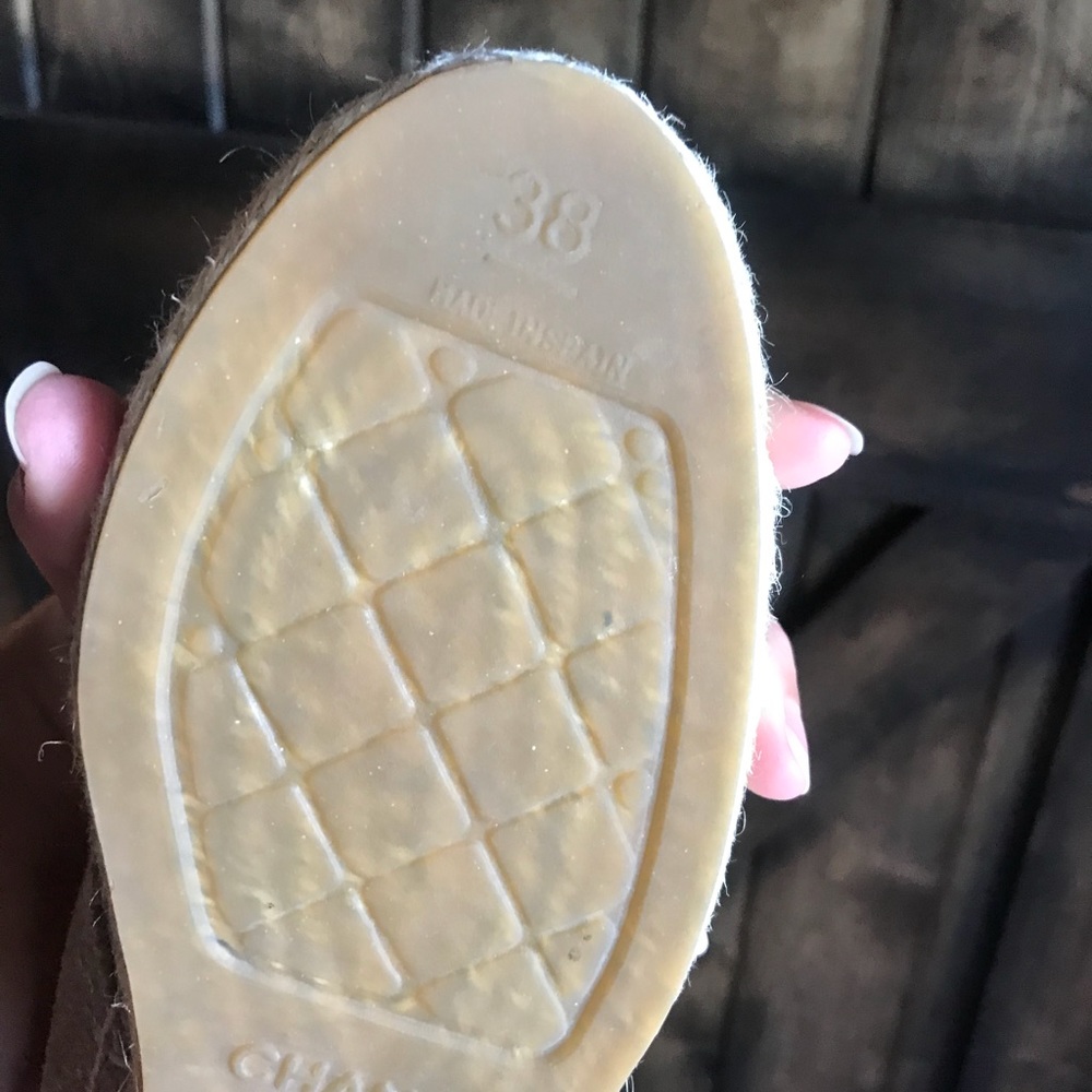 SOLD!Chanel Sneakers shoes 38 8 ankle hi top - Picture 5 of 8